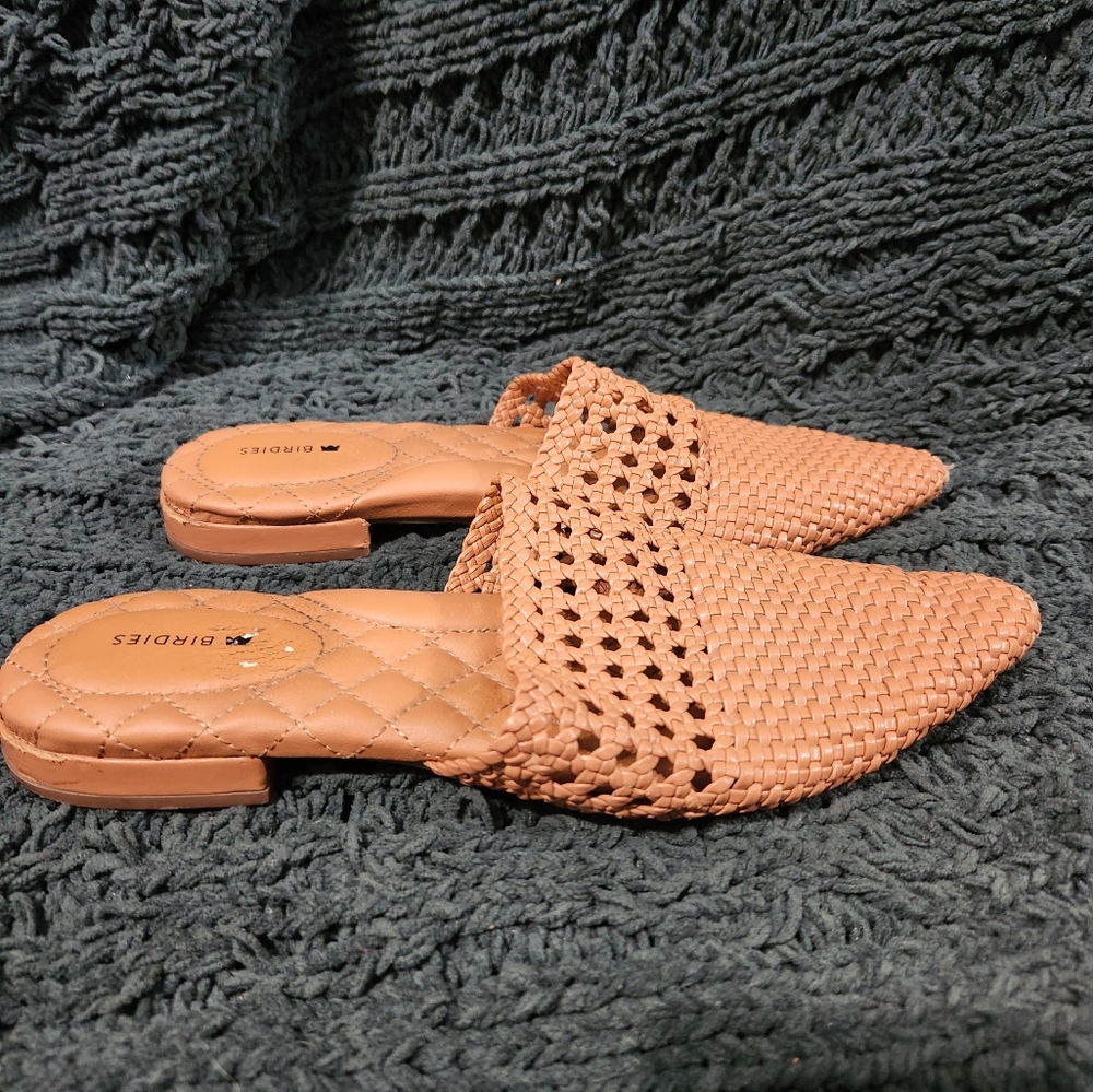 Birdies Women's The Dove Woven Mule Sandals